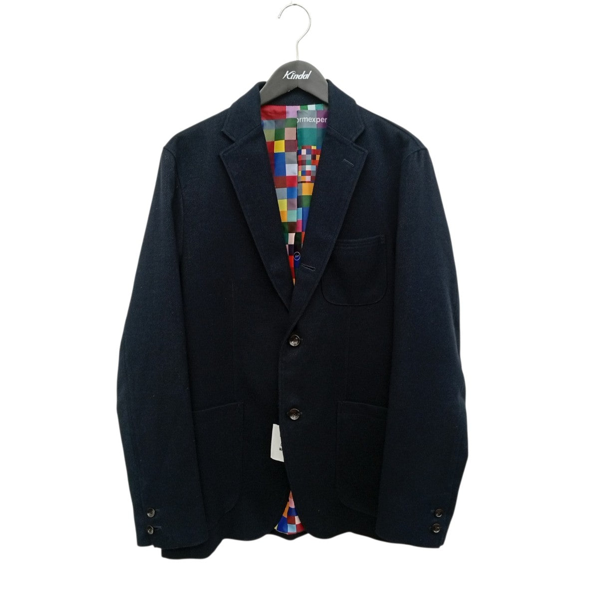 uniform experiment POLYESTER TWEED 3BUTTON JACKETジャケットUE-192063 古着・中古-1枚目のアイテム画像