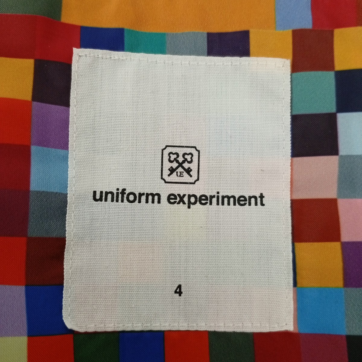 uniform experiment POLYESTER TWEED 3BUTTON JACKETジャケットUE-192063 古着・中古-3枚目のアイテム画像