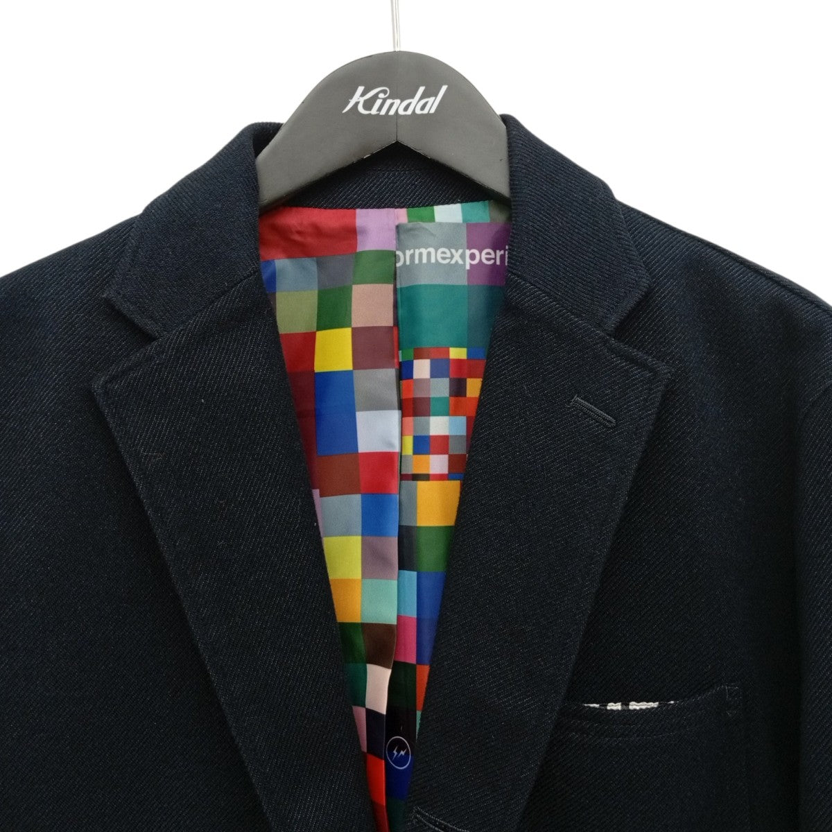 uniform experiment POLYESTER TWEED 3BUTTON JACKETジャケットUE-192063 古着・中古-5枚目のアイテム画像
