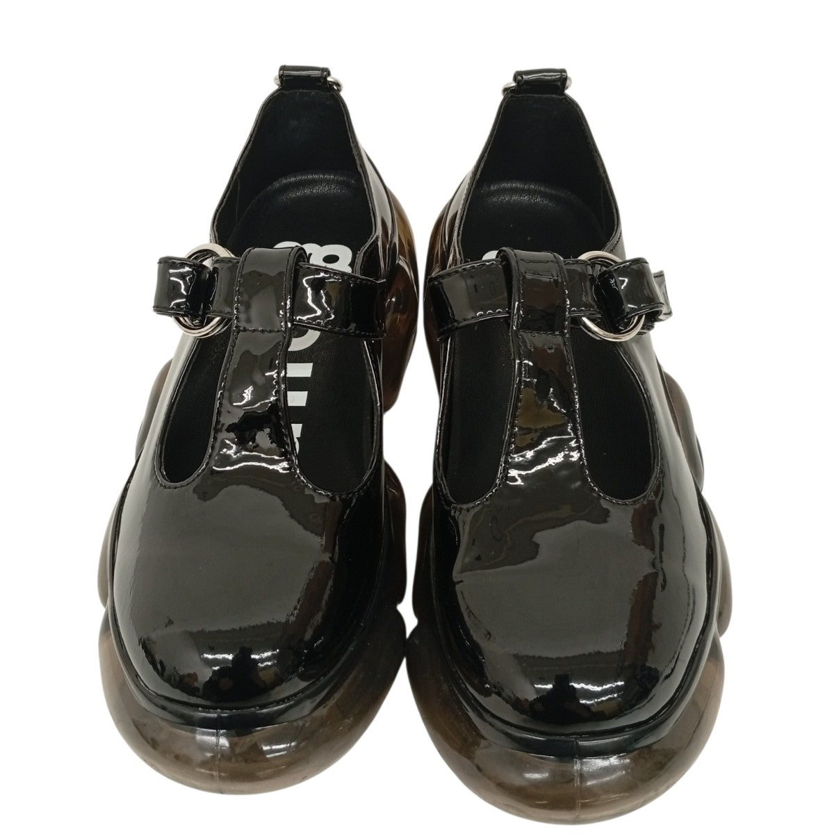 GROUNDS BLACK ENAMELスニーカー 古着・中古-2枚目のアイテム画像