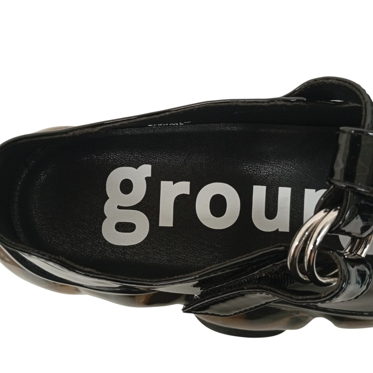 GROUNDS BLACK ENAMELスニーカー 古着・中古-6枚目のアイテム画像