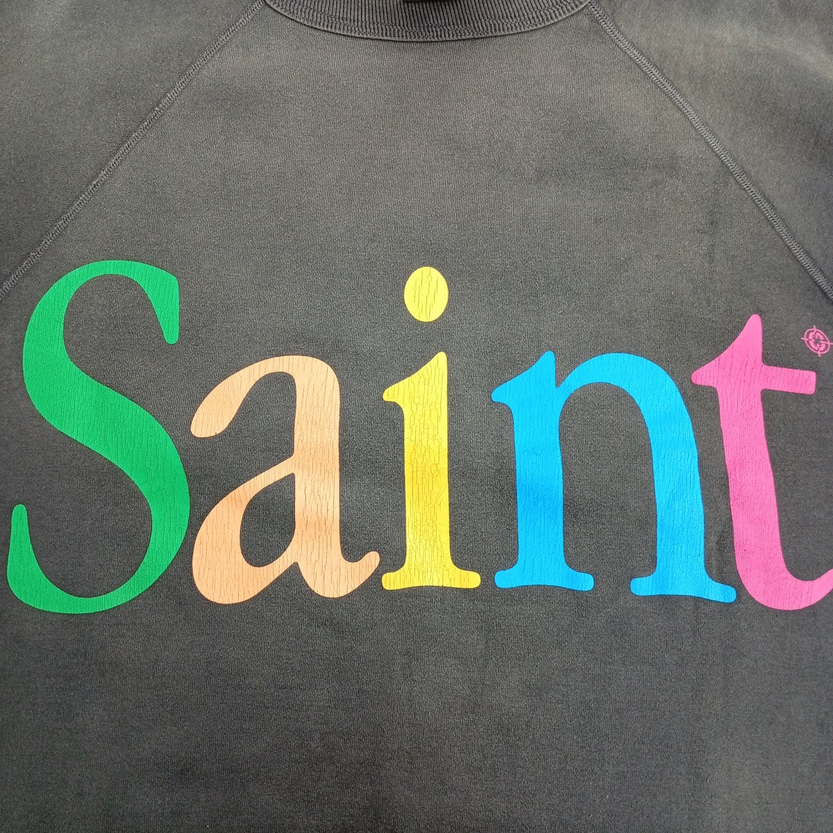 SAINT MICHAEL 22AWCOLOFUL SAINT CRW SWT加工スウェットSM-A22-0000-015 古着・中古-8枚目のアイテム画像