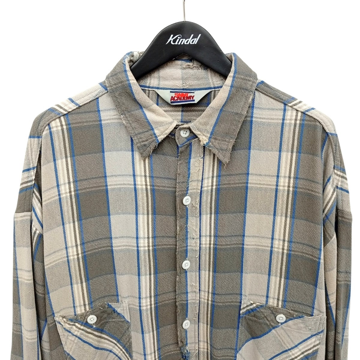 SAINT MICHAEL SHERMER Frannel ShirtチェックネルシャツSM-A22-0000-061 古着・中古-3枚目のアイテム画像