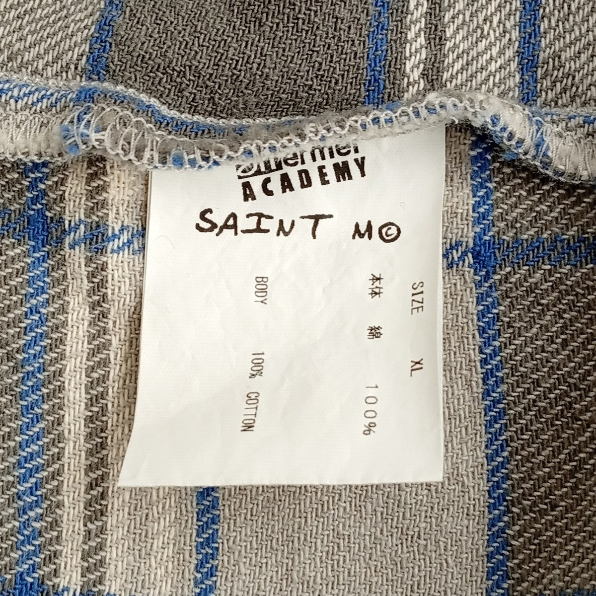SAINT MICHAEL SHERMER Frannel ShirtチェックネルシャツSM-A22-0000-061 古着・中古-7枚目のアイテム画像