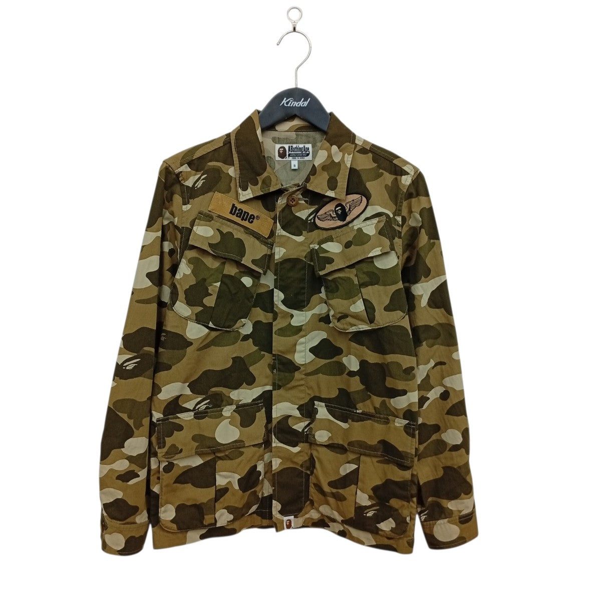 A BATHING APE カモフラージュ柄シャツ001SHC801010X 古着・中古-1枚目のアイテム画像