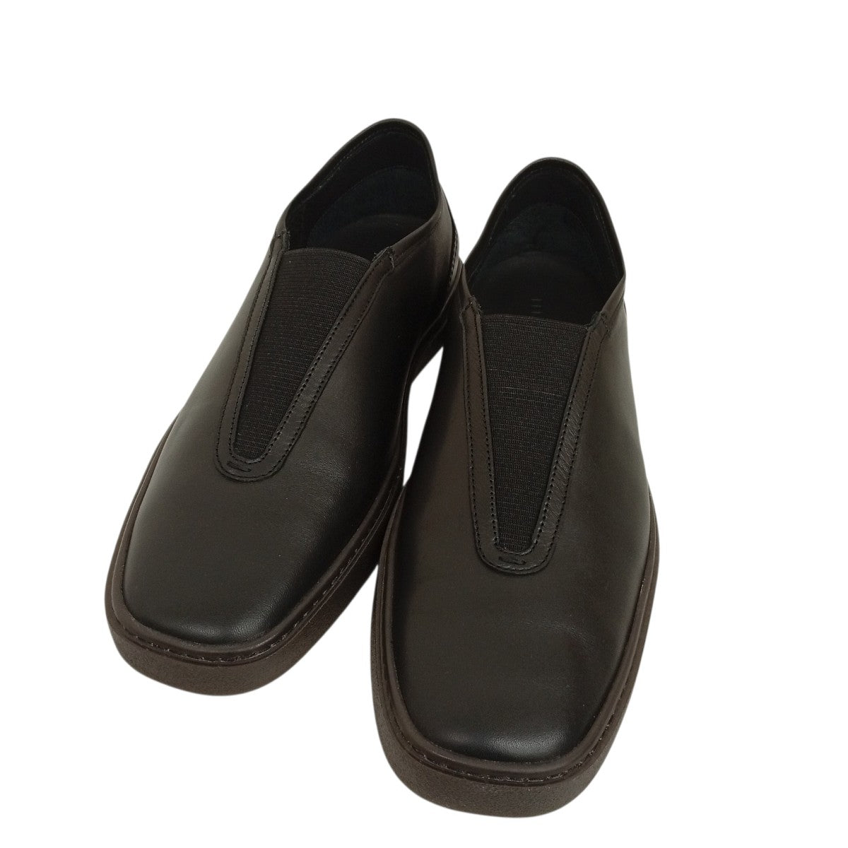 LEMAIRE LINOLEUM BASIC ELASTIC TRAINERSレザーシューズFO0038 LL0010 古着・中古-1枚目のアイテム画像