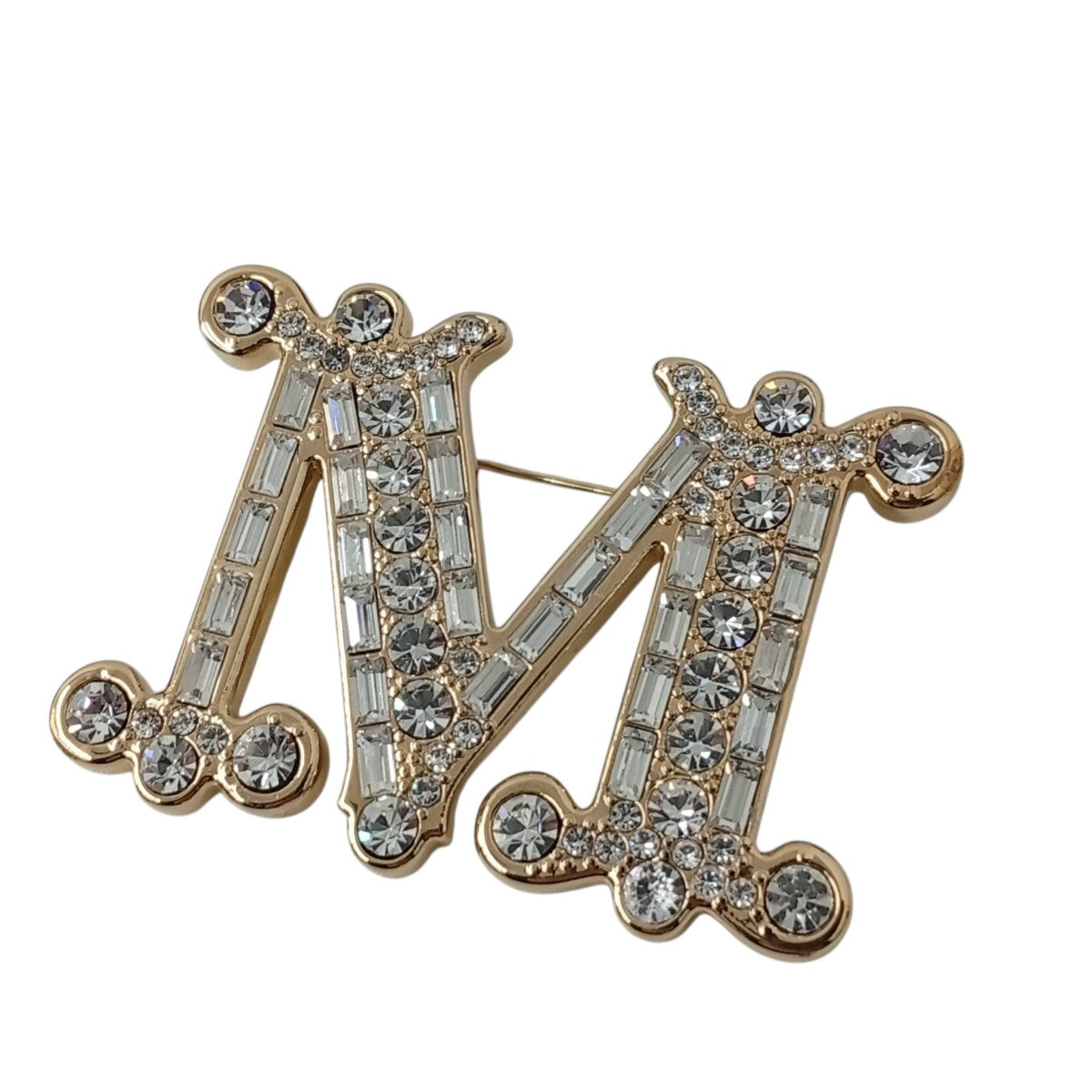 MaxMara クリスタルブローチ 古着・中古-2枚目のアイテム画像