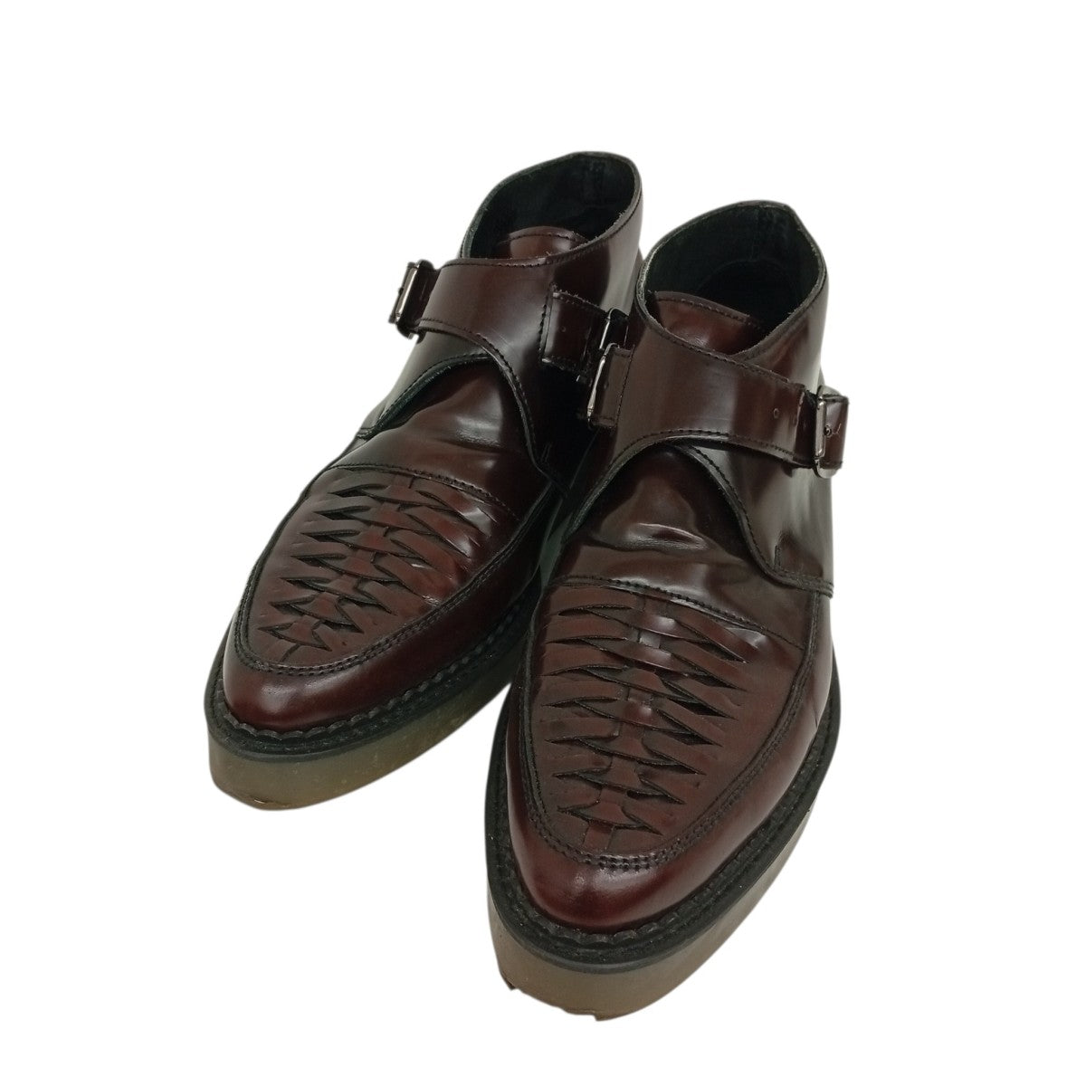DIESEL レザーモンクストラップレザーシューズ 古着・中古-1枚目のアイテム画像