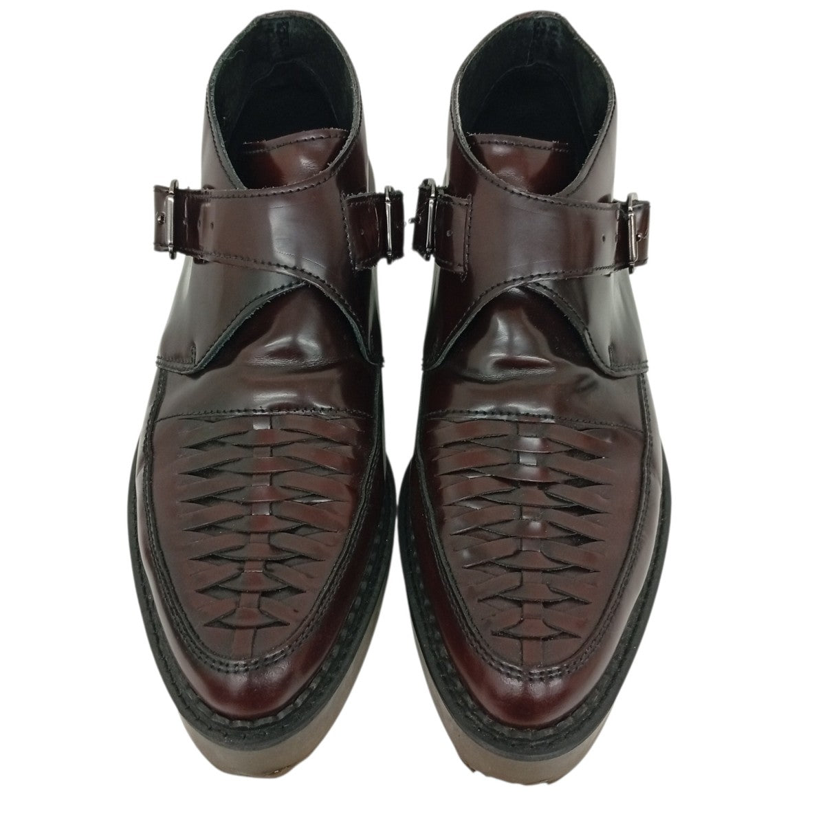 DIESEL レザーモンクストラップレザーシューズ 古着・中古-2枚目のアイテム画像