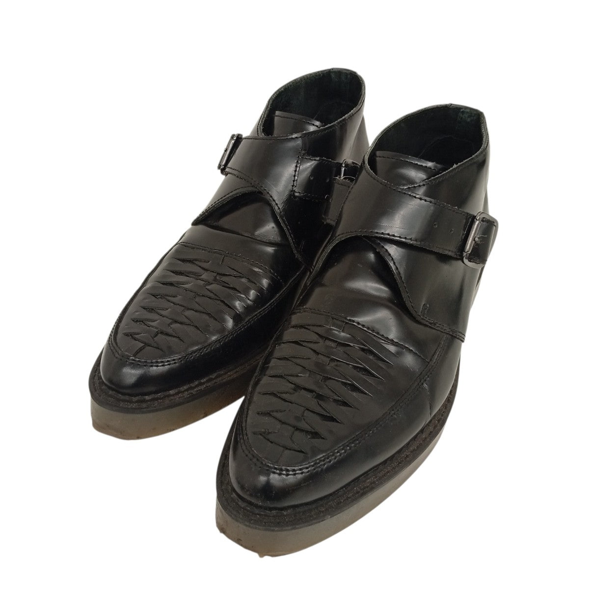 DIESEL レザーモンクストラップレザーシューズ 古着・中古-1枚目のアイテム画像