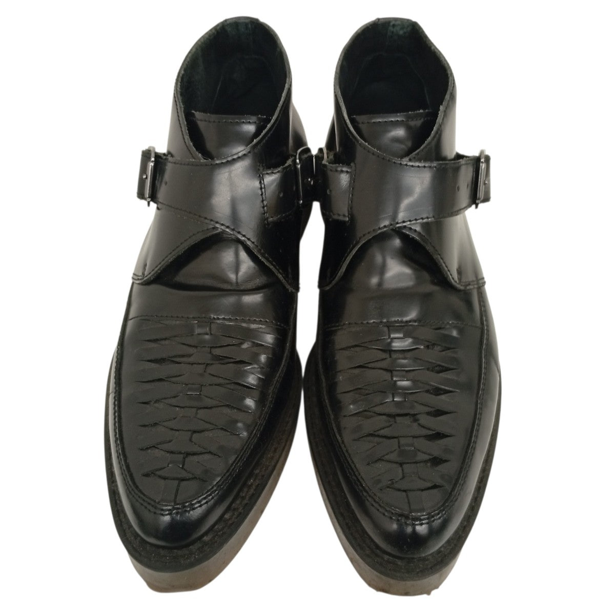 DIESEL レザーモンクストラップレザーシューズ 古着・中古-2枚目のアイテム画像