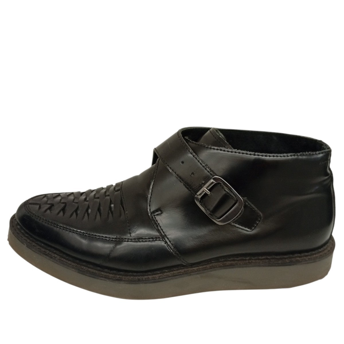 DIESEL レザーモンクストラップレザーシューズ 古着・中古-3枚目のアイテム画像