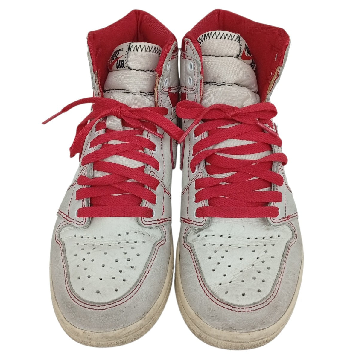 NIKE RETRO HIGH OG SAIL UNIVERSITY REDスニーカー555088-160 古着・中古-2枚目のアイテム画像