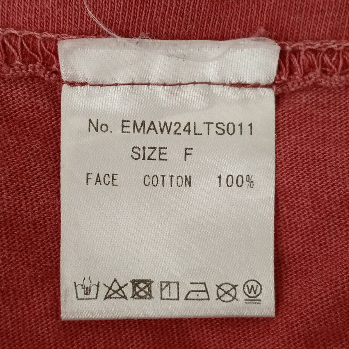 EMARY ダメージ加工長袖カットソーEMAW24LTS011 古着・中古-4枚目のアイテム画像