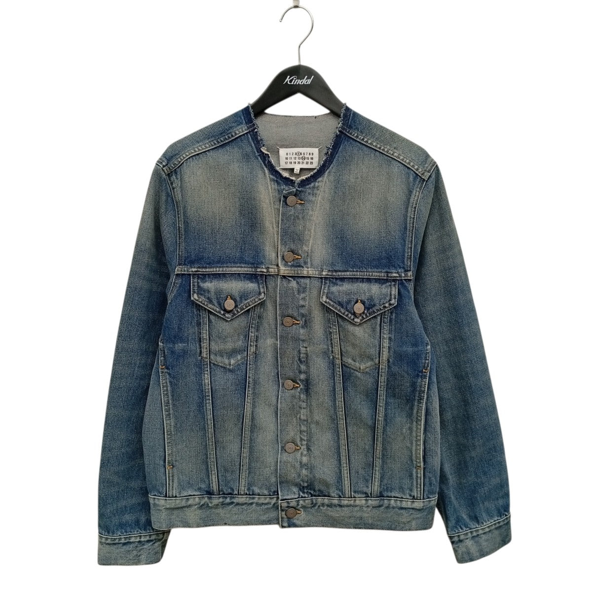 Maison Margiela Collarless Denim TruckerデニムジャケットSI1AM0006 S30561 古着・中古-1枚目のアイテム画像