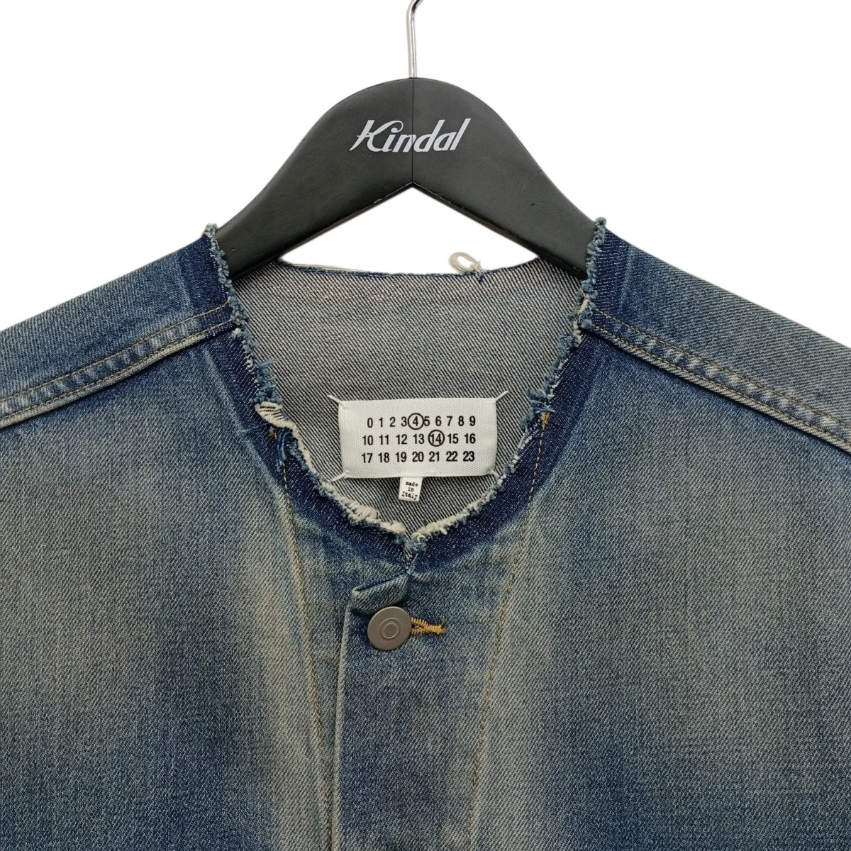 Maison Margiela Collarless Denim TruckerデニムジャケットSI1AM0006 S30561 古着・中古-6枚目のアイテム画像