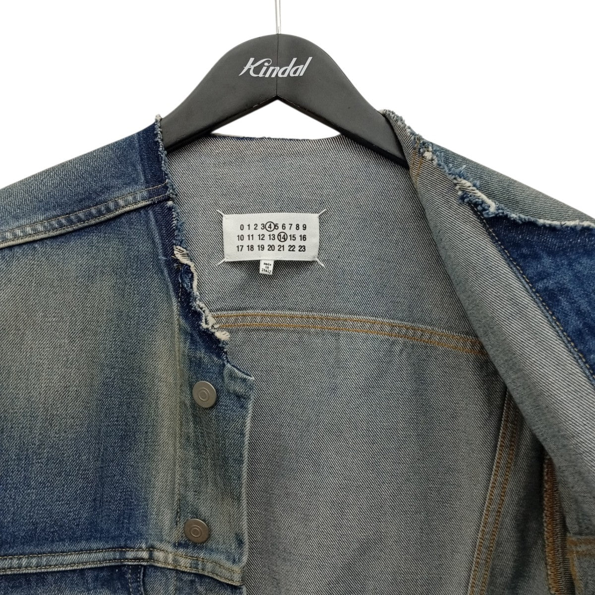 Maison Margiela Collarless Denim TruckerデニムジャケットSI1AM0006 S30561 古着・中古-8枚目のアイテム画像