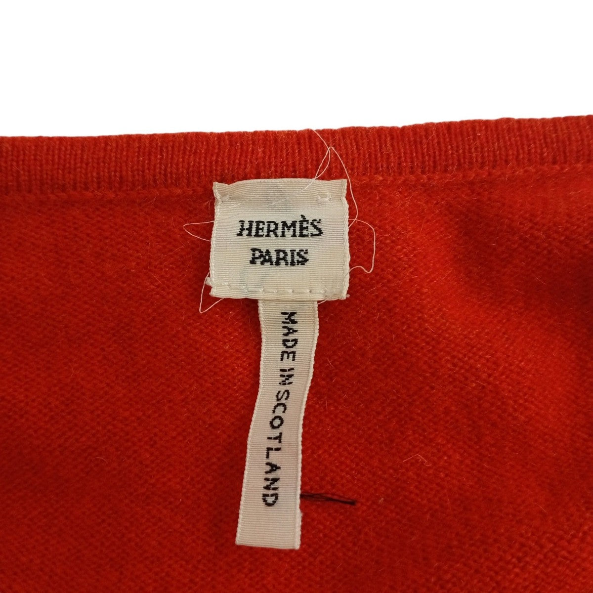 HERMES カシミヤカーディガン 古着・中古-3枚目のアイテム画像