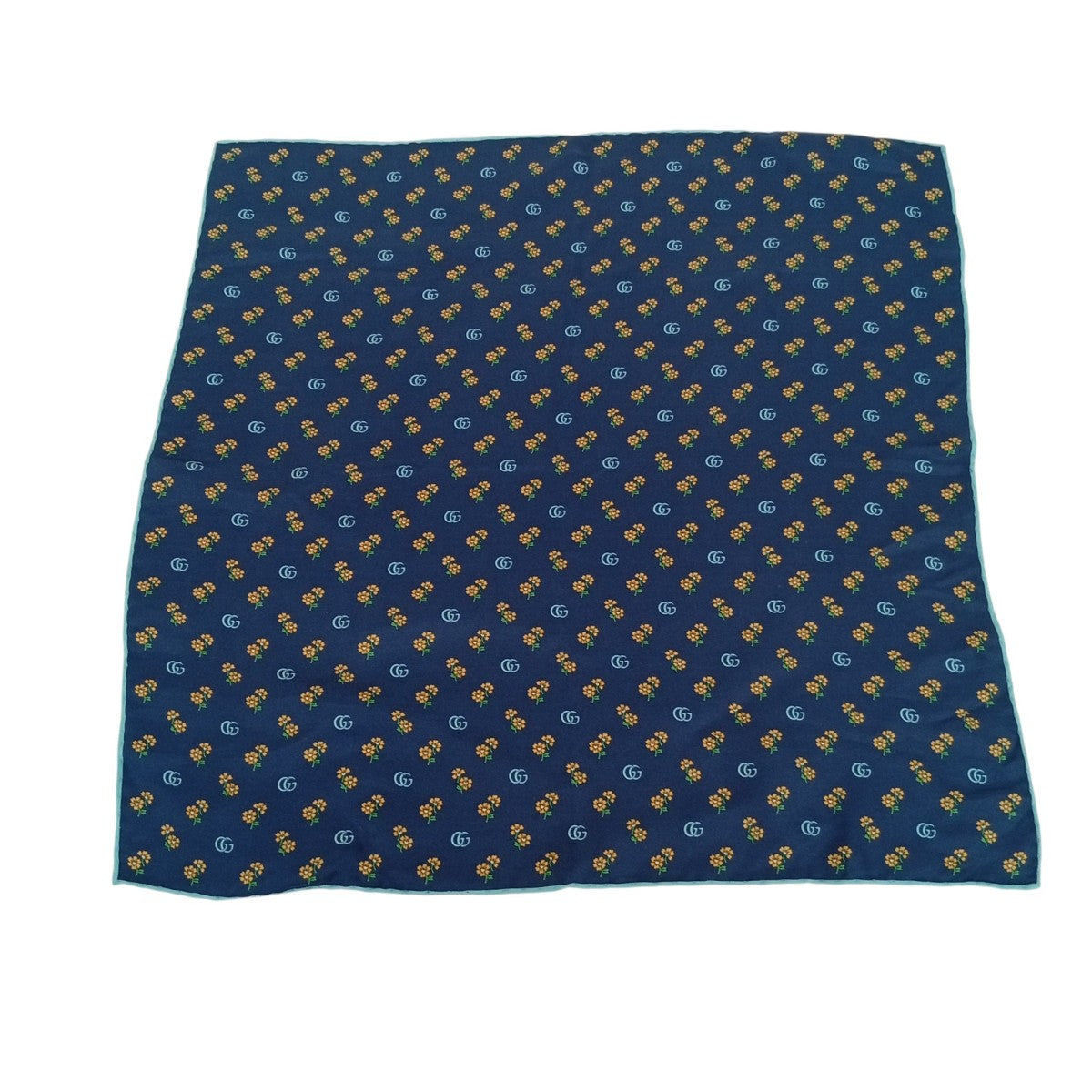 GUCCI 花柄ハンカチ703763 4G001 古着・中古-1枚目のアイテム画像