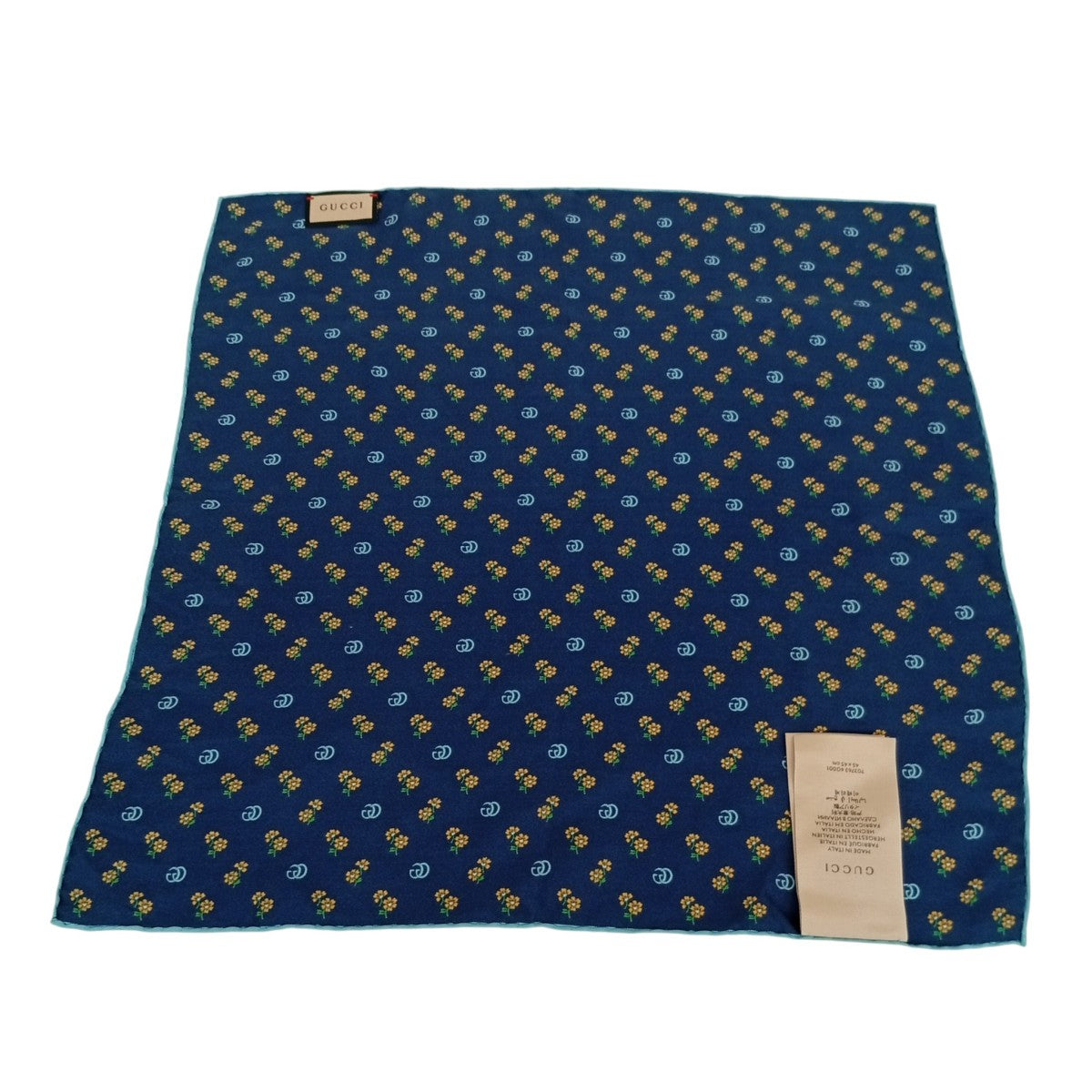 GUCCI 花柄ハンカチ703763 4G001 古着・中古-2枚目のアイテム画像