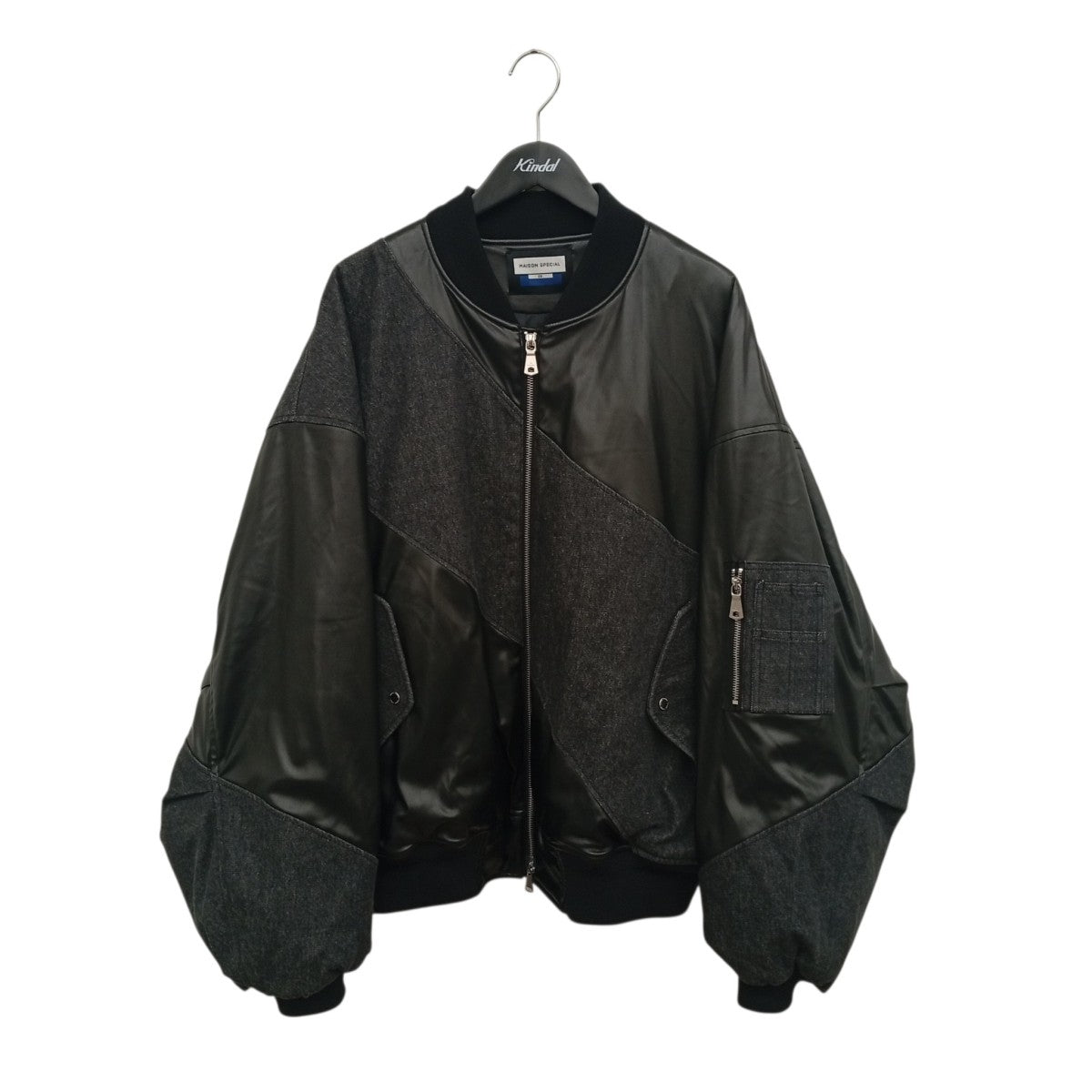 MAISON SPECIAL×KUON ウェーブカッティングプライムオーバーブルゾンMA-1ジャケット11242211301 古着・中古-1枚目のアイテム画像