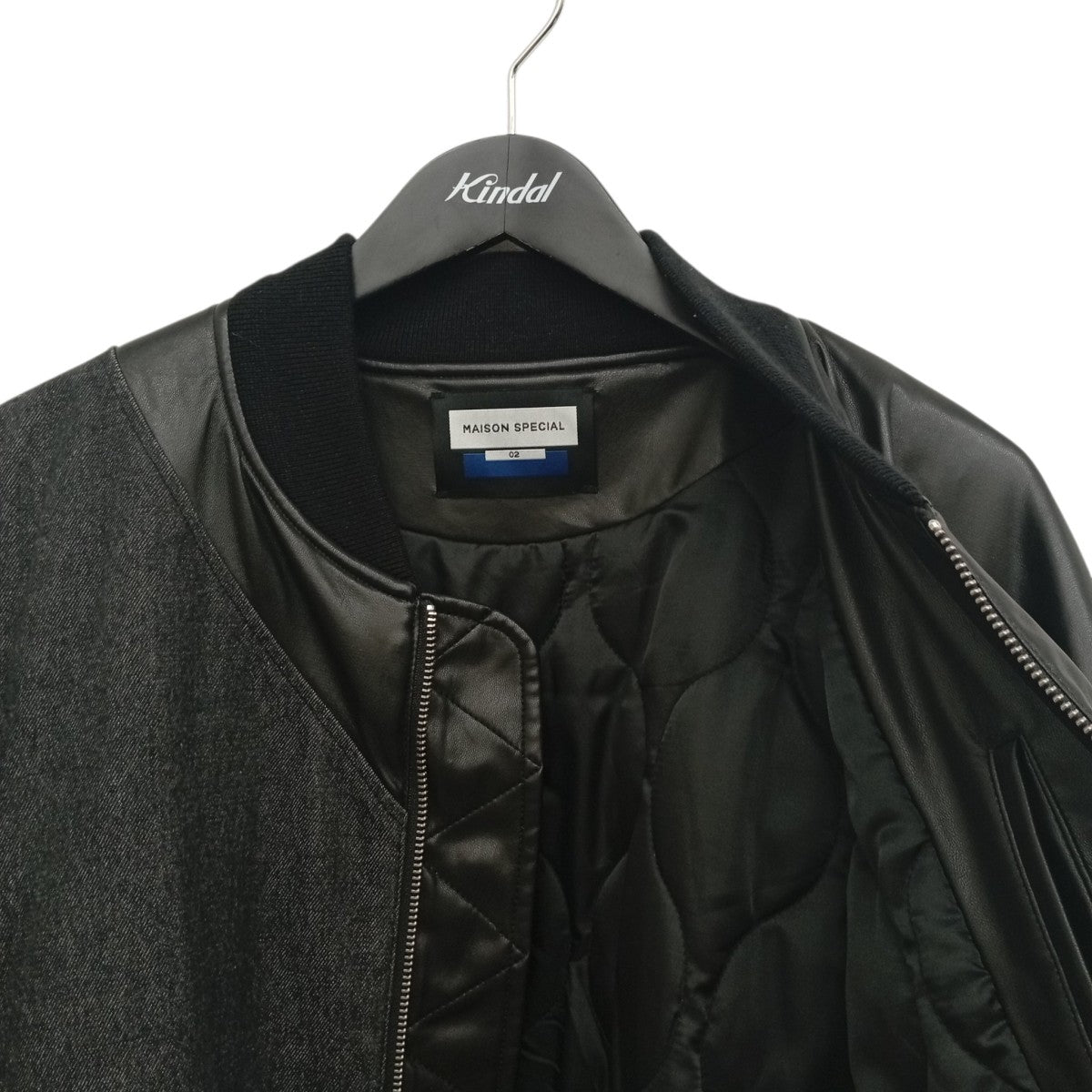 MAISON SPECIAL×KUON ウェーブカッティングプライムオーバーブルゾンMA-1ジャケット11242211301 古着・中古-6枚目のアイテム画像
