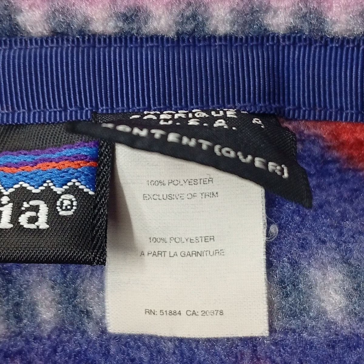 Patagonia 93s シンチラ USA製フリースジャケット 古着・中古-4枚目のアイテム画像