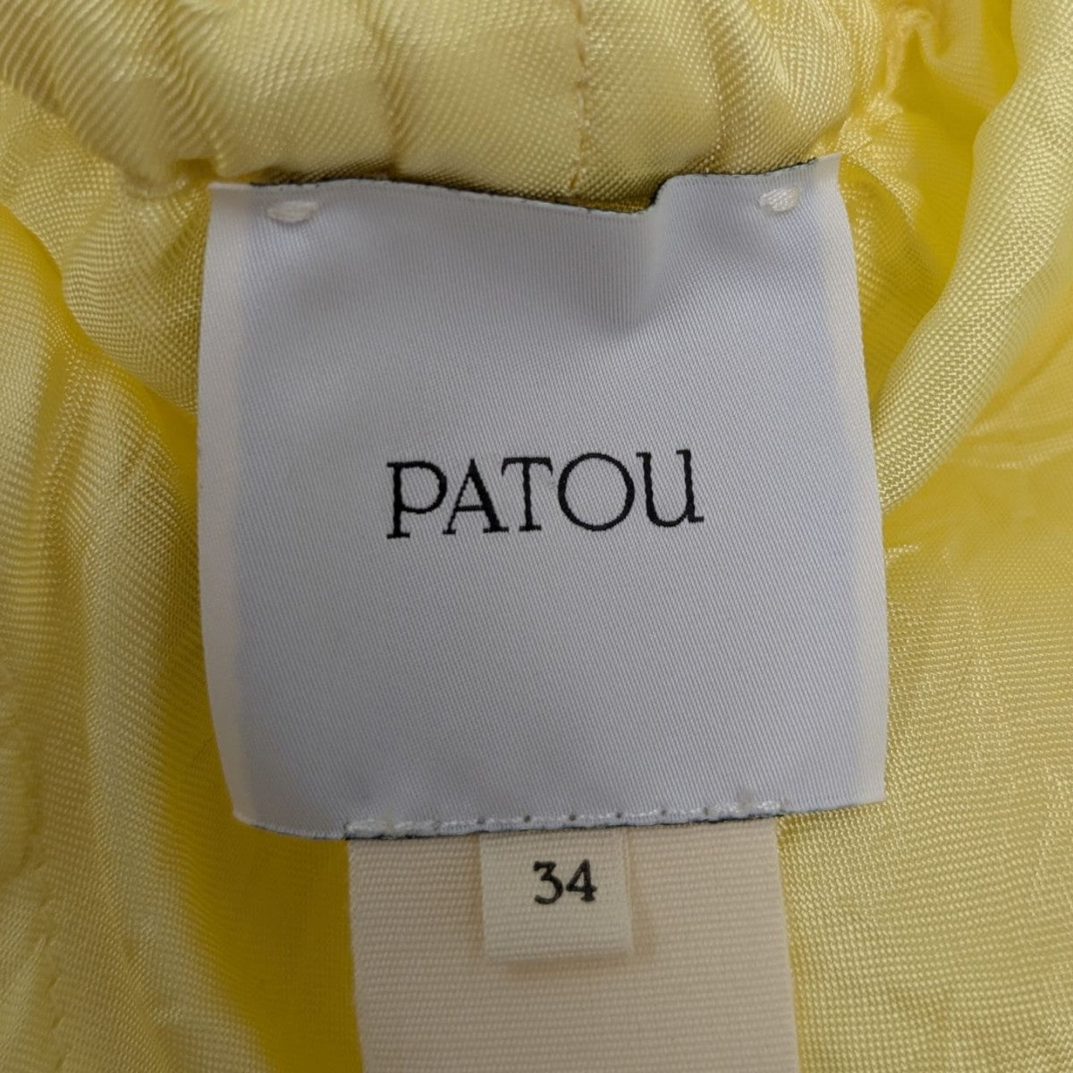 パトゥ Patou 517-1 レースブラウス TO0290104204P イエロー サイズ：34 Patou(パトゥ) 517-1レースブラウスTO0290104204P TO0290104204P