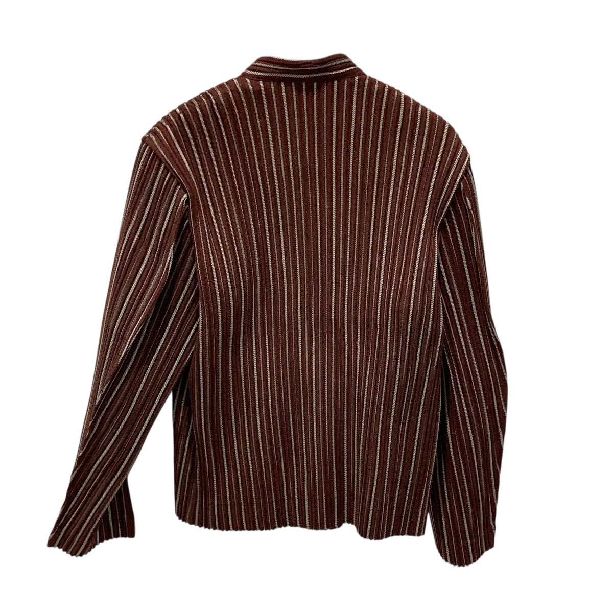 イッセイミヤケ　オムプリッセ　ブラウン プリーツ ISSEY MIYAKE ブラウン プリーツパンツ Mサイズ HOMME PLISSE