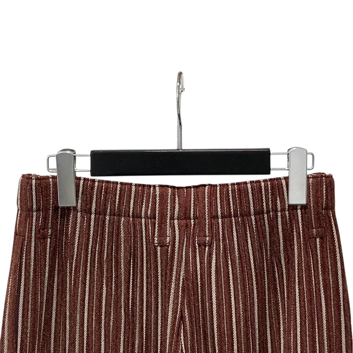 ISSEY MIYAKE イッセイミヤケ　パンツ　ブラウン 中古・古着通販】ISSEY MIYAKE MEN (イッセイミヤケメン) タック