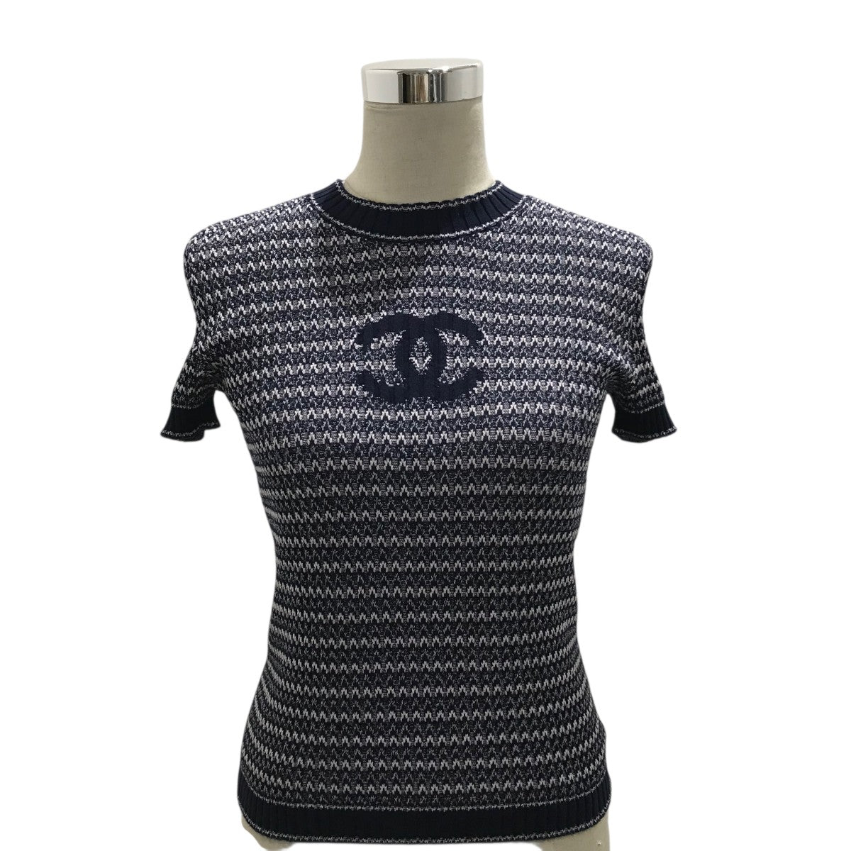 CHANEL(シャネル) ココマーク半袖ニットP63025K48838