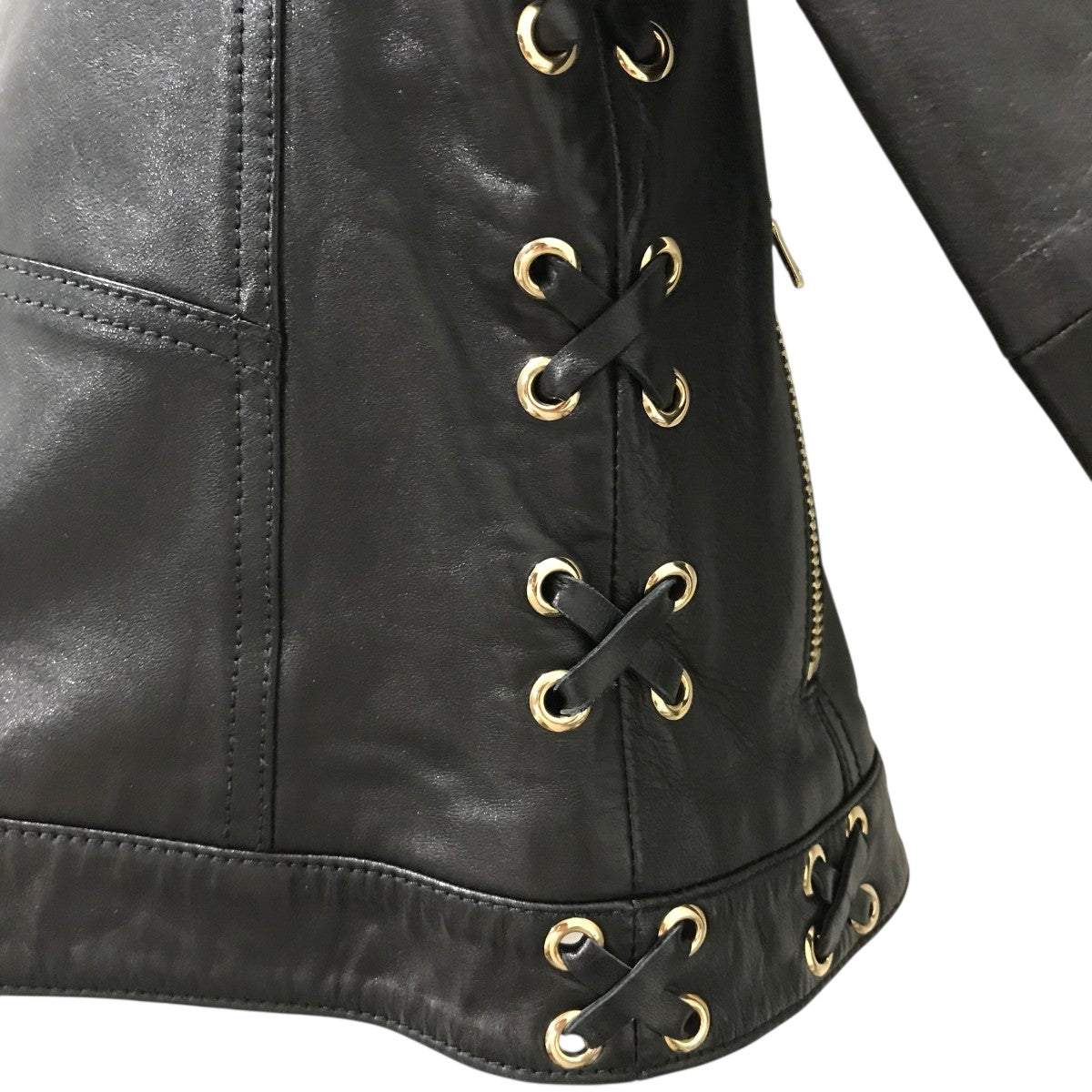 RED VALENTINO(レッド・ヴァレンティノ) レザージャケット ブラック