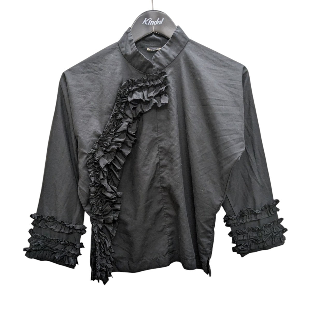 COMME des GARÇONS フリル付き黒ショール COMME des GARÇONS フリル付き黒ショール