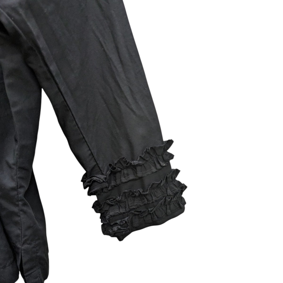 COMME des GARÇONS フリル付き黒ショール COMME des GARÇONS フリル付き黒ショール