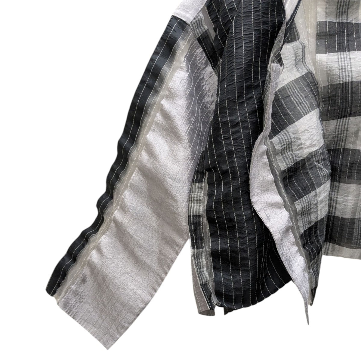 ISSEY MIYAKE(イッセイミヤケ) 930-3 切替クロップドシアー