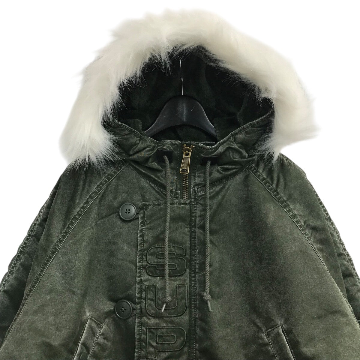 Supreme 24FW「Washed Flight Satin N-3B Parka」N-3BタイプコートSUP FW24 WEEK6 012 古着・中古-3枚目のアイテム画像