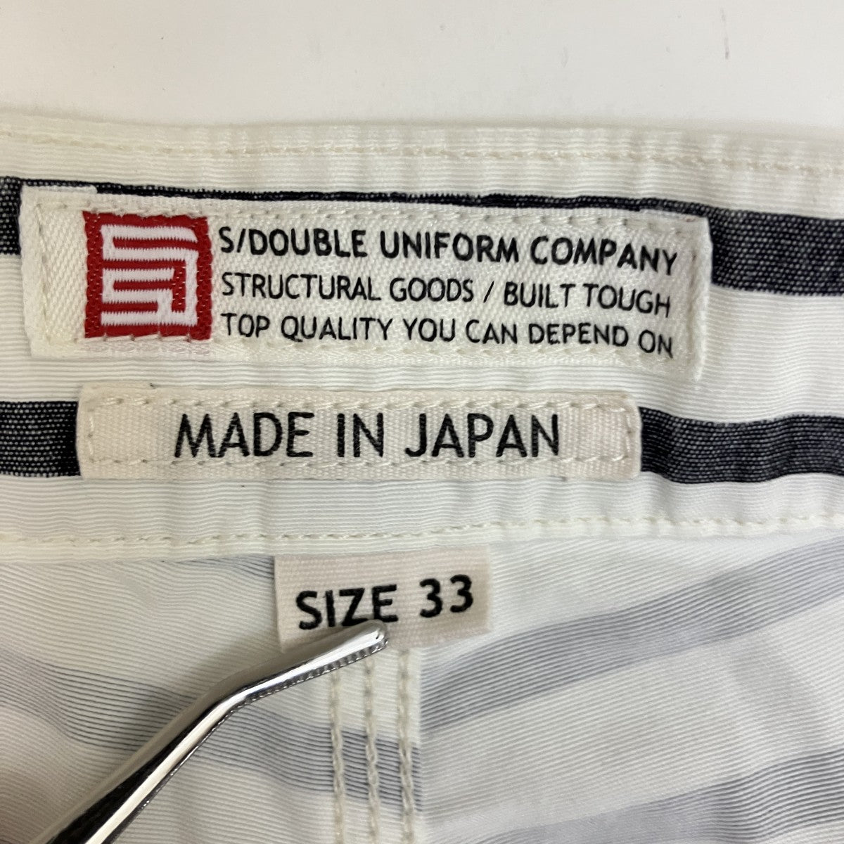 S／DOUBLE ボーダーショーツ ハーフパンツ1140710 古着・中古-5枚目のアイテム画像