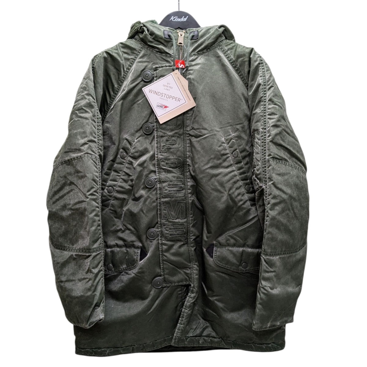 コートWashed Flight Satin N-3B