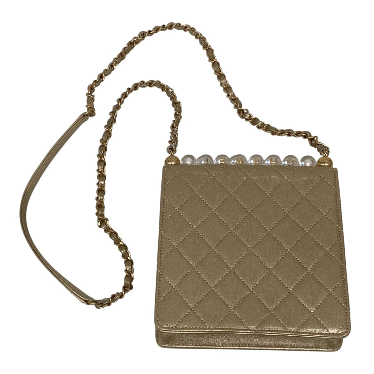 CHANEL(シャネル) マトラッセラムスキンチェーンショルダーバッグ 297