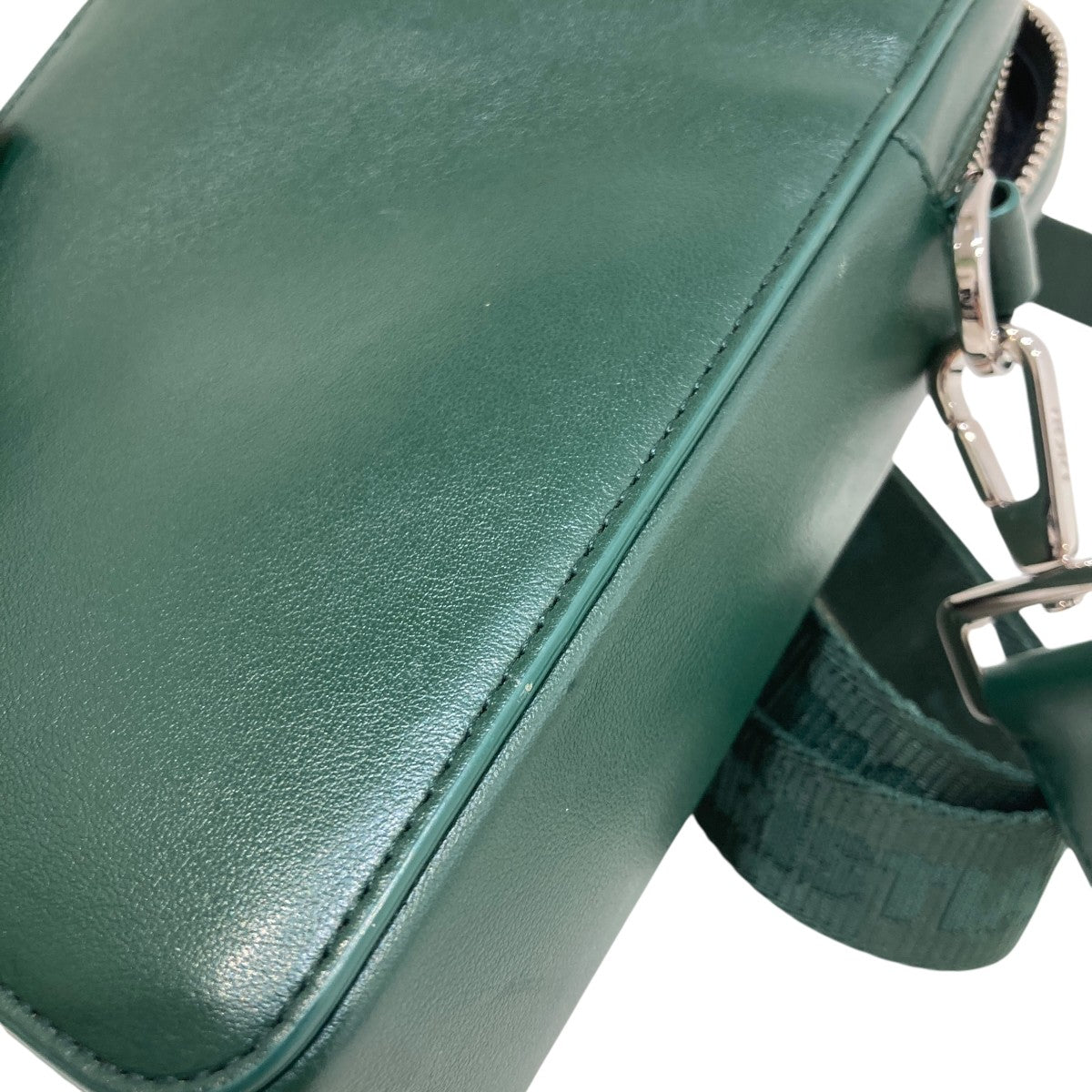 【美品】Christian Dior クリスチャンディオール ポーチ 深緑 Christian Dior(クリスチャンディオール) ディオールオブリーク