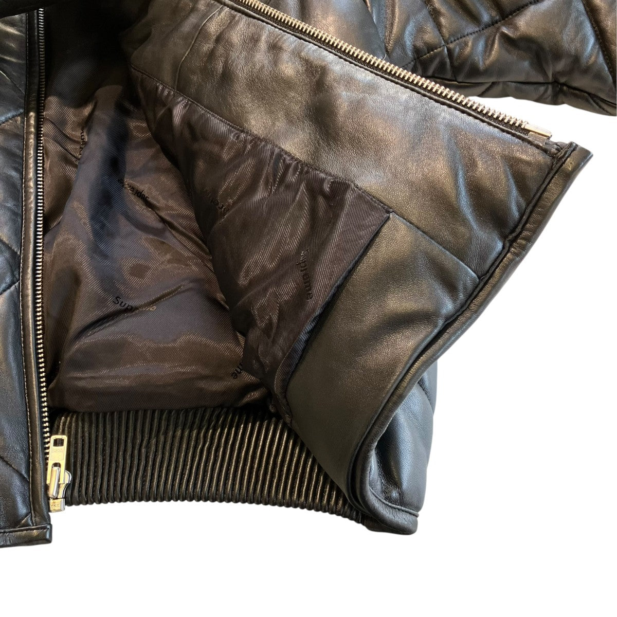 Supreme Qulted Leather Work Jacketレザージャケット 古着・中古-5枚目のアイテム画像
