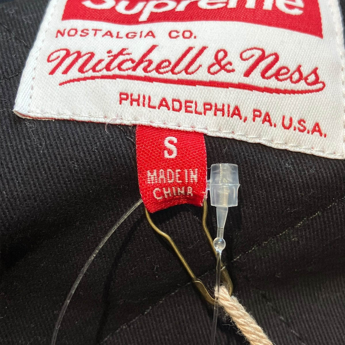 Supreme ×mitchell＆ness Sequin Logoバーシティジャケット 古着・中古-6枚目のアイテム画像