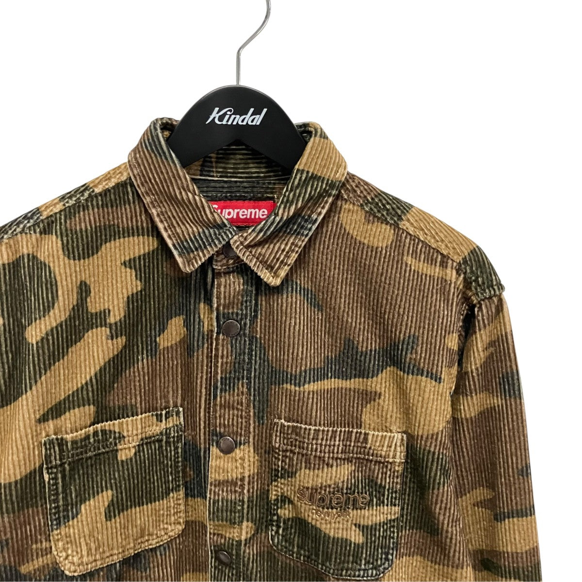 Supreme Wide Wale Corduroy Snap Shirtカモフラージュ柄コーデュロイシャツ 古着・中古-3枚目のアイテム画像
