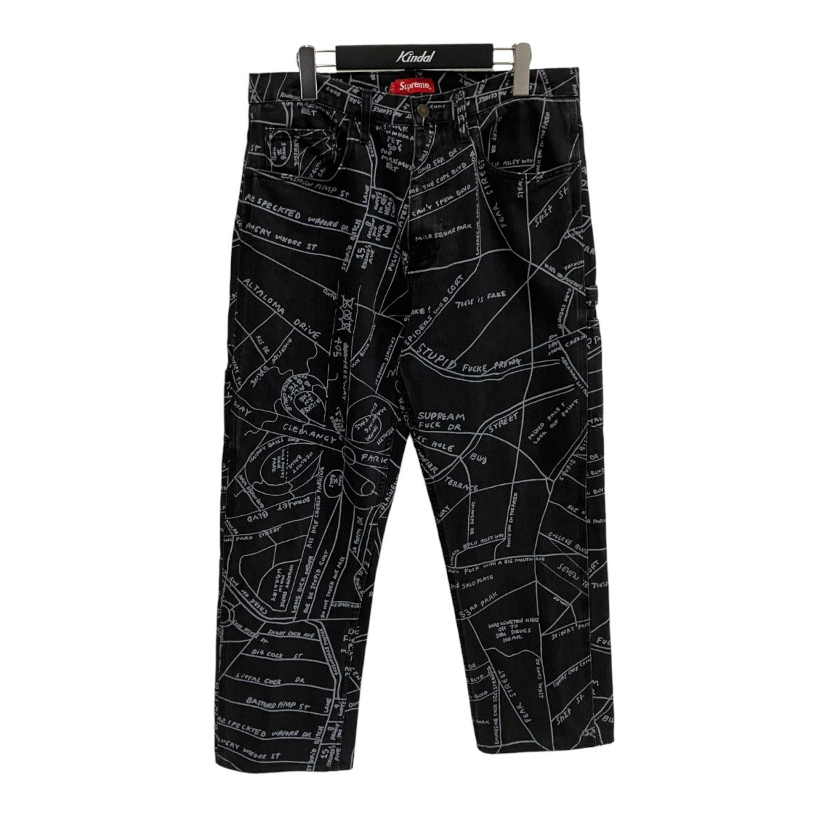 Supreme Gonz Map Denim Painter Pantデニムパンツ 古着・中古-1枚目のアイテム画像