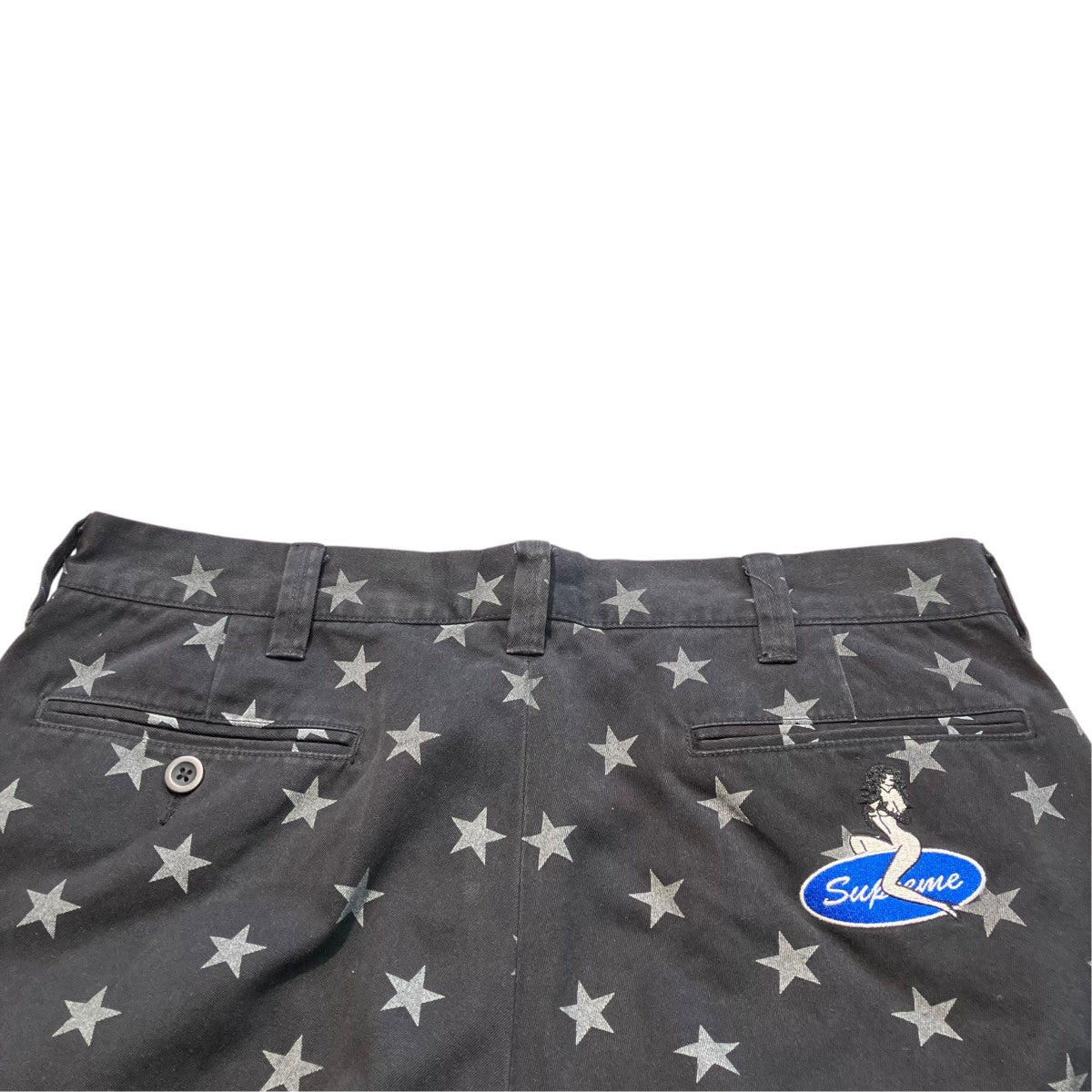Supreme Chino Pant Black Starsチノパン 古着・中古-4枚目のアイテム画像