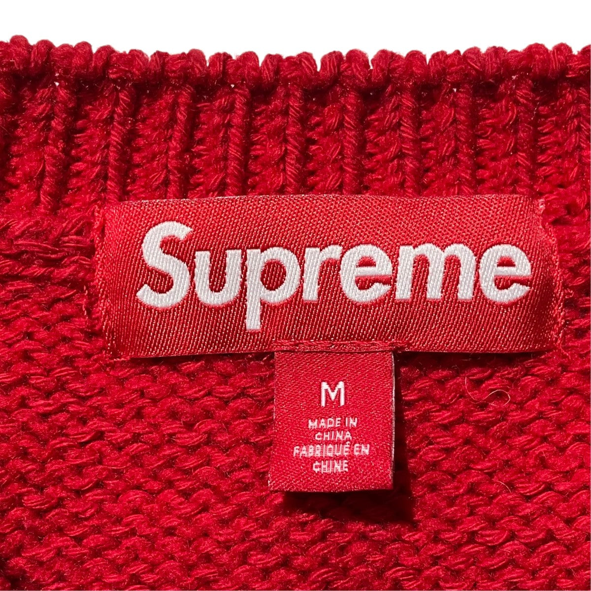 Supreme Contrast Logo Sweaterクルーネックニット 古着・中古-5枚目のアイテム画像