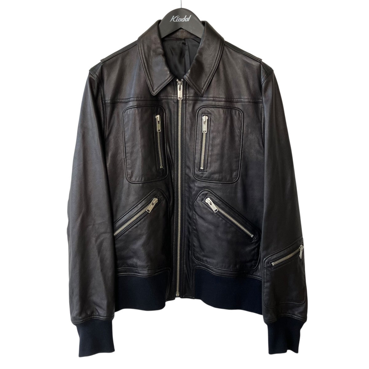 UNDERCOVER Future is the PastレザージップブルゾンUCY4205-3 古着・中古-1枚目のアイテム画像