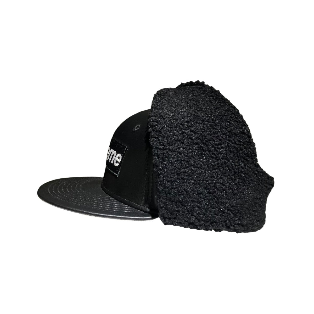 Supreme Leather Earflap Box Logo New Eraキャップ 古着・中古-2枚目のアイテム画像