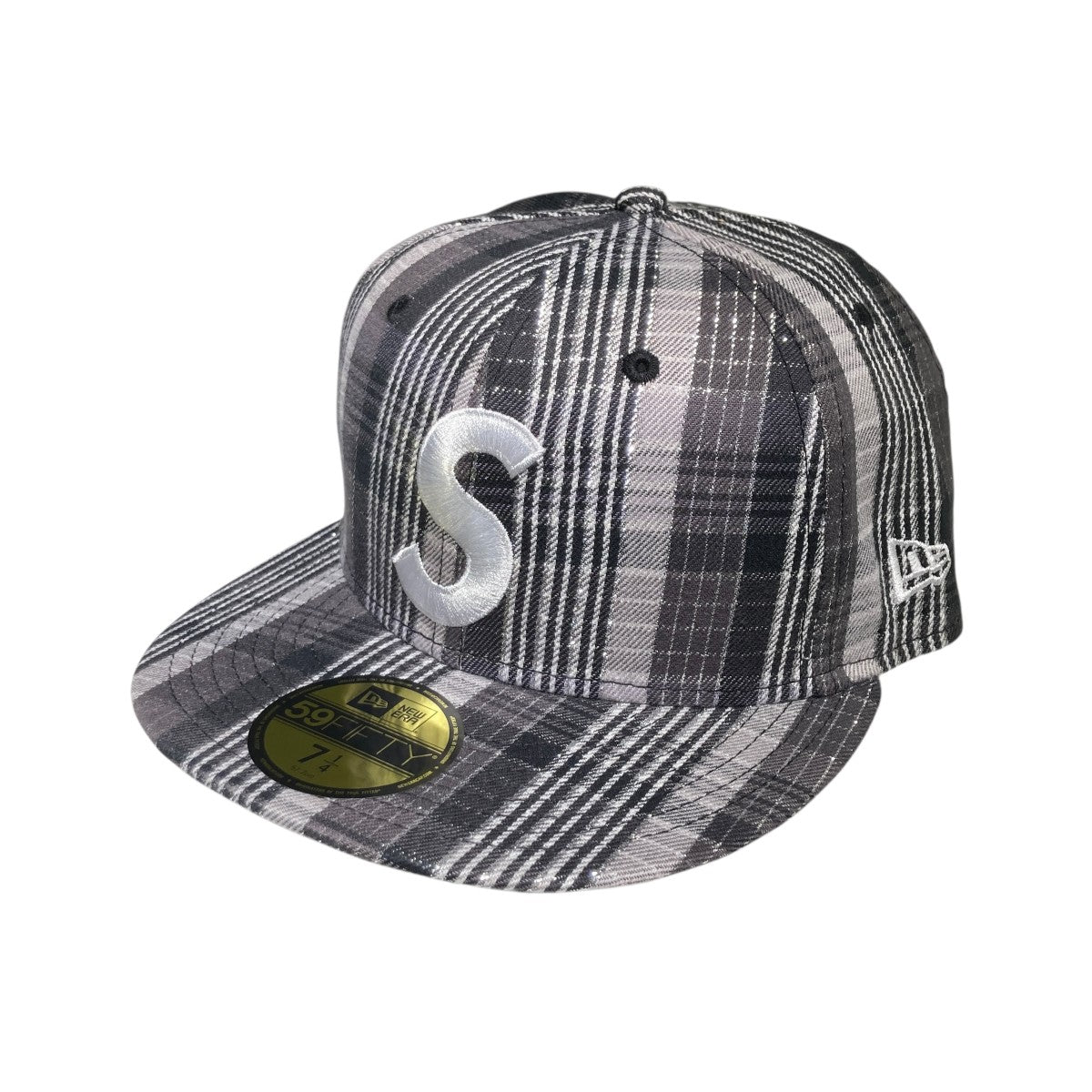 Supreme Metallic Plaid S Logo New Eraキャップ 古着・中古-1枚目のアイテム画像