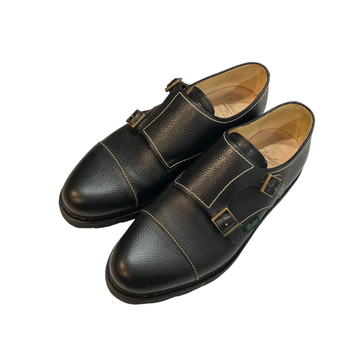 PARABOOT WILLIAM ／ MARCHE 2ダブルモンクストラップシューズ55075 古着・中古-1枚目のアイテム画像